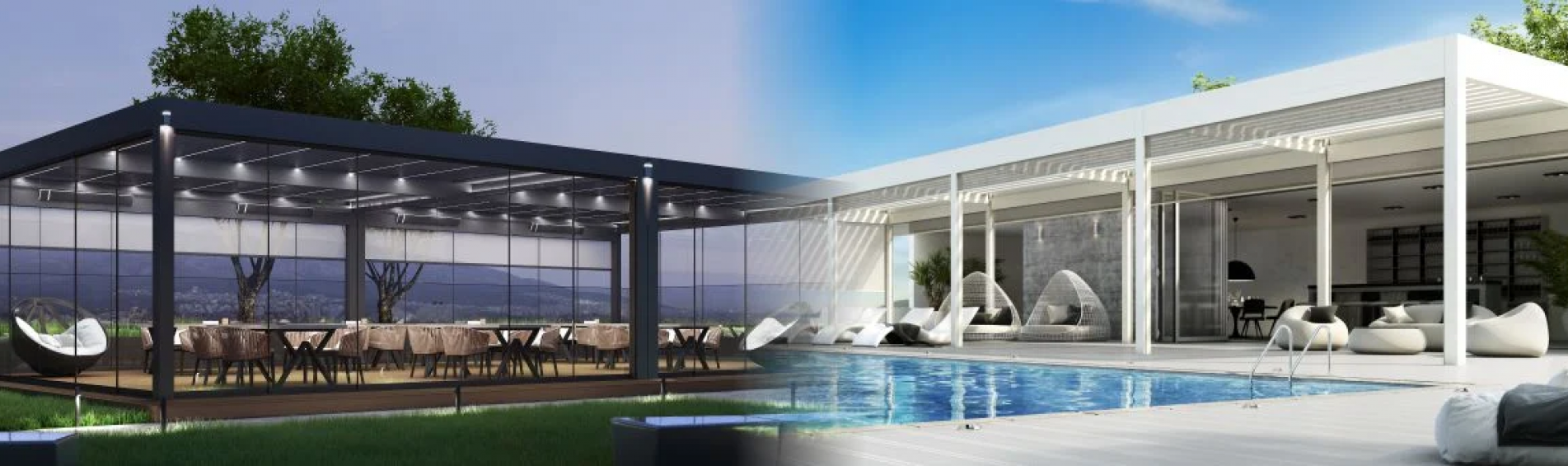 Βιοκλιματική Πέργκολα Αλουμινίου - SMARTIA PG120P MYKONOS Βιοκλιματική Πέργκολα Αλουμινίου - SMARTIA PG120P MYKONOS